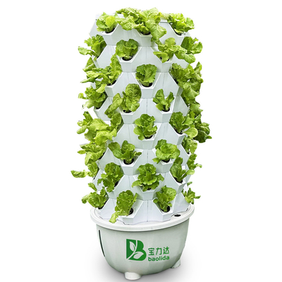65L 8 ชั้น 64 หลุม อัตโนมัติ Hydroponic Tower การเติบโต