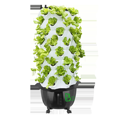 65L 8 ชั้น 64 หลุม อัตโนมัติ Hydroponic Tower การเติบโต